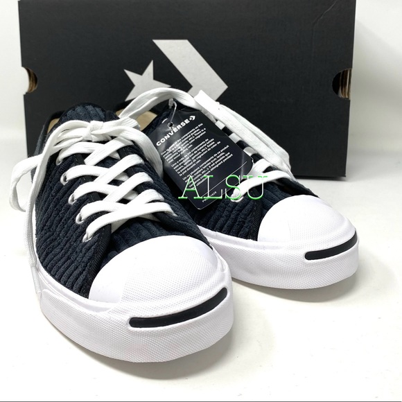 Converse Jack Purcell Low Velvet Black Casual Shoes Men's Sneakers Size 165139C - Picture 11 of 11